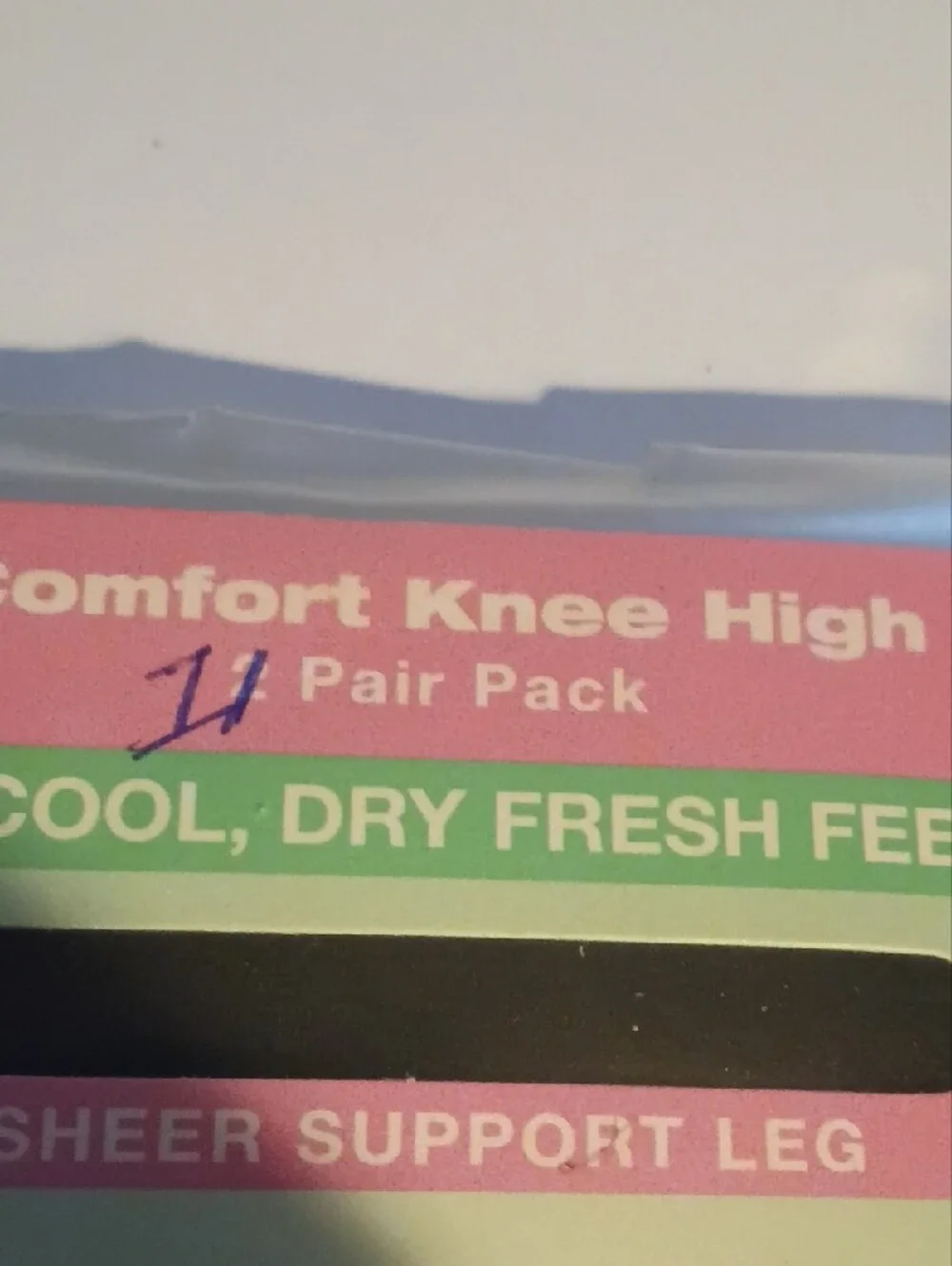 🌻5/$10 Hanes Solutions Comfort Knee Highs - Black